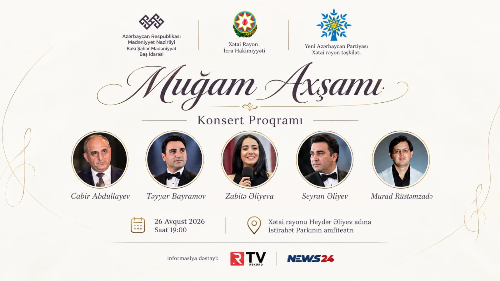 Xətai rayonunda “Muğam Axşamı” keçiriləcək